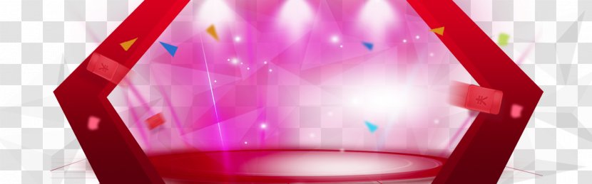Red Triangle - Floating Stage Transparent PNG