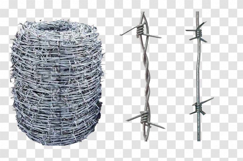 Barbed Wire Tape Steel Chain-link Fencing - Stainless Transparent PNG
