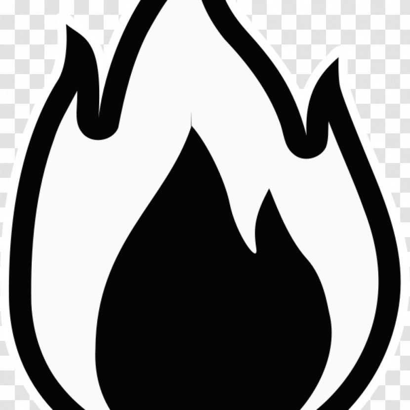 Clip Art Firefighter Flame Image - Black And White - Fire Transparent PNG