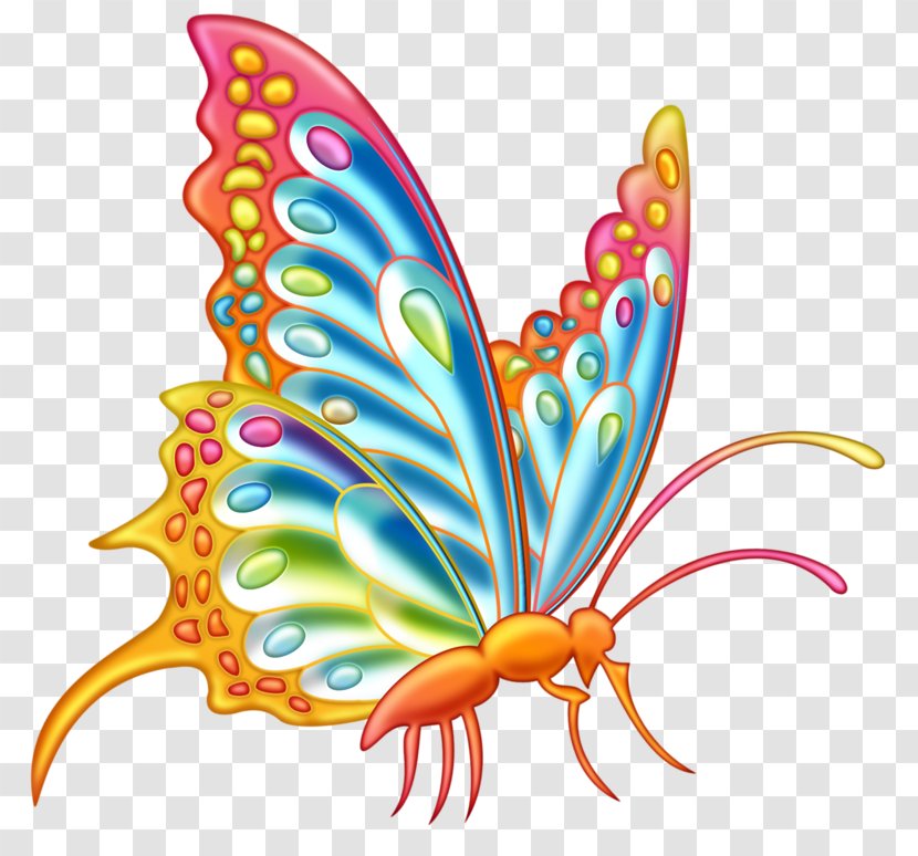 Butterfly Clip Art - Microsoft Paint - Colorful Transparent PNG