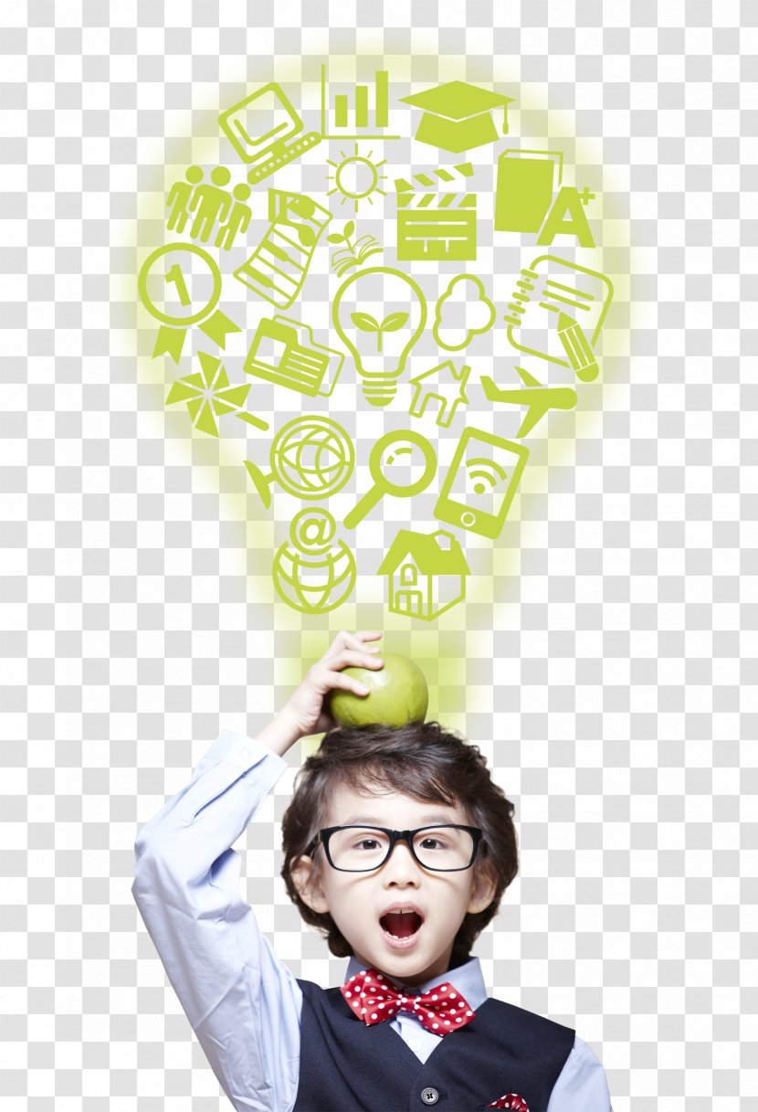 Childrens Day Boy Man Illustration - Facial Expression - Love Thinking Transparent PNG