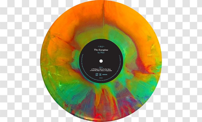 Compact Disc Phonograph Record The Everglow Mae Album - Watercolor - New Indie Transparent PNG