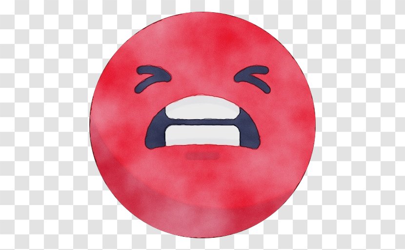Emoticon - Red - Dishware Mouth Transparent PNG