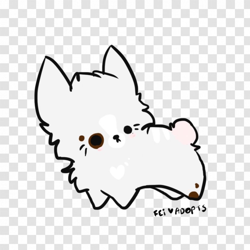 Whiskers Dog Cat Snout Clip Art - Heart Transparent PNG