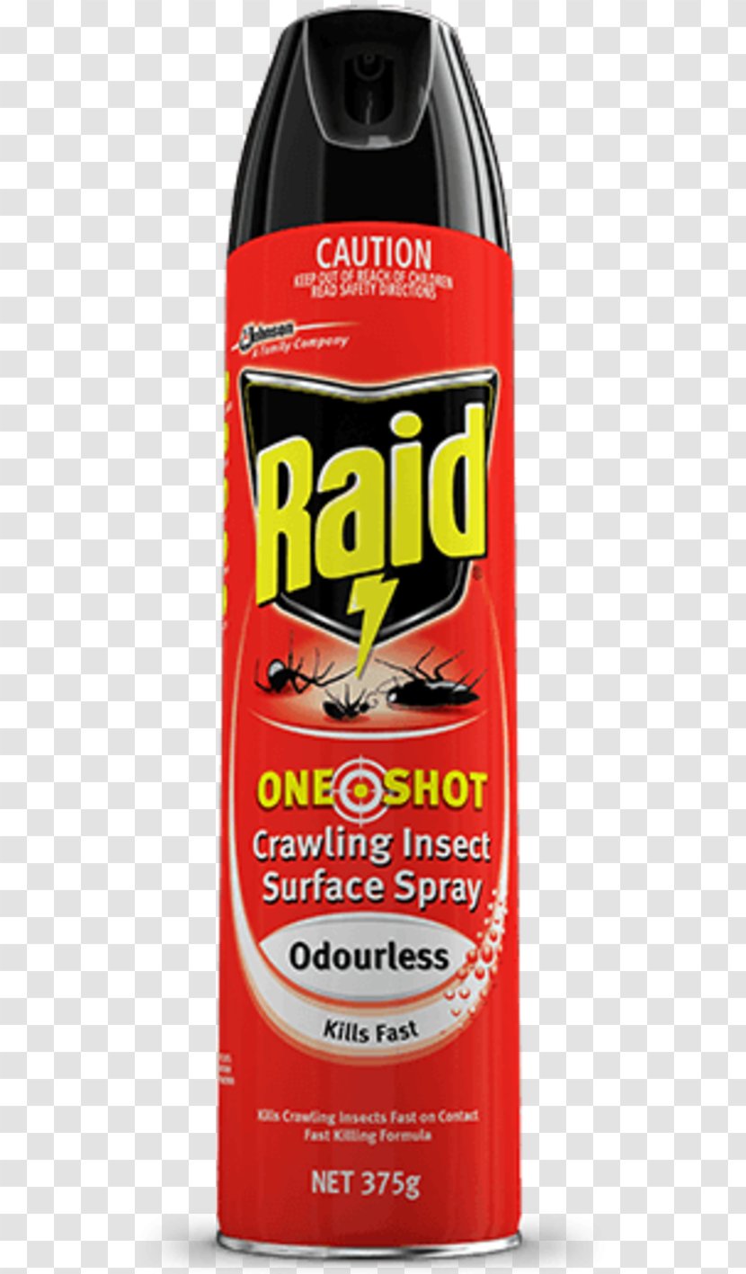 Insecticide Mosquito Fly Spray Raid - Tin Can - Insect Transparent PNG