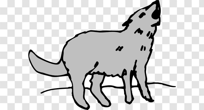 Coyote Gray Wolf Howl Clip Art - Pack Animal - Cliparts Transparent PNG