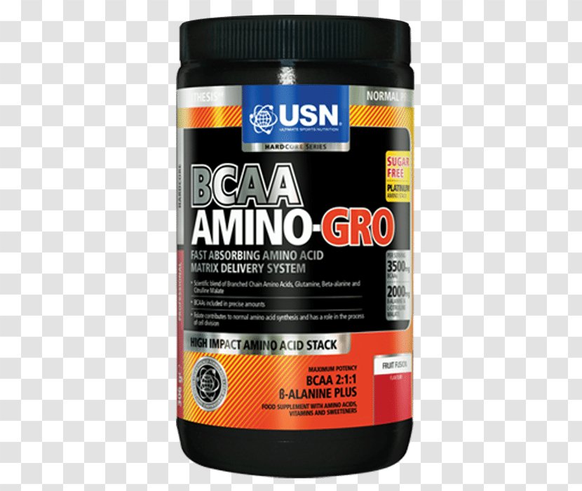 Dietary Supplement Branched-chain Amino Acid BCAA Gro 300g Fruit Fusion USN Power Punch - Branchedchain - Natural Bodybuilding Arnokd Transparent PNG
