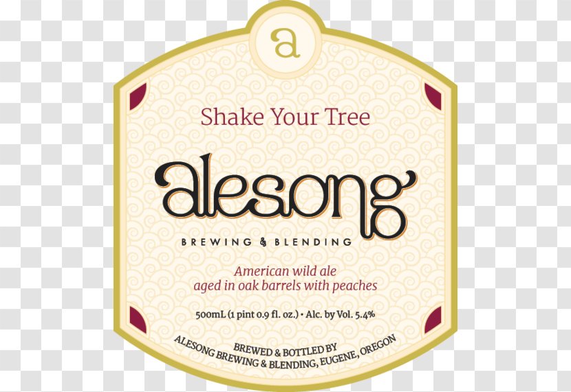 Alesong Brewing & Blending Saison Beer Gose - Hops Transparent PNG