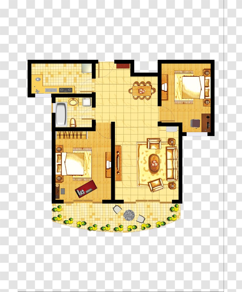 House Painter And Decorator Floor Plan Furniture Wall - Area - Home Improvement Renderings Hardcover Size Chart Transparent PNG