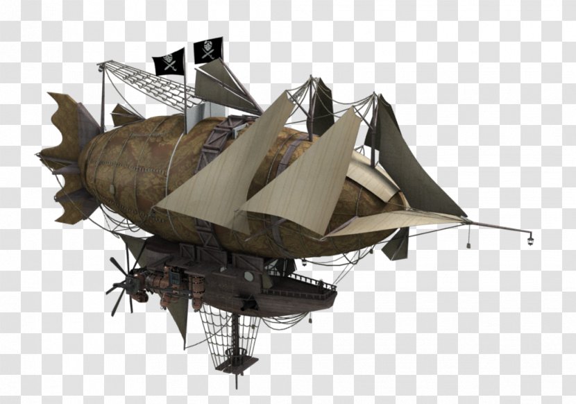 Airship Pirate Abney Park Aircraft Airplane - Robert Brown - A Treasure House Transparent PNG