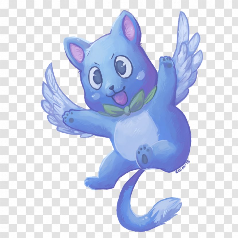Whiskers Cat Marine Mammal Cartoon - Fairy Tail Happy Transparent PNG