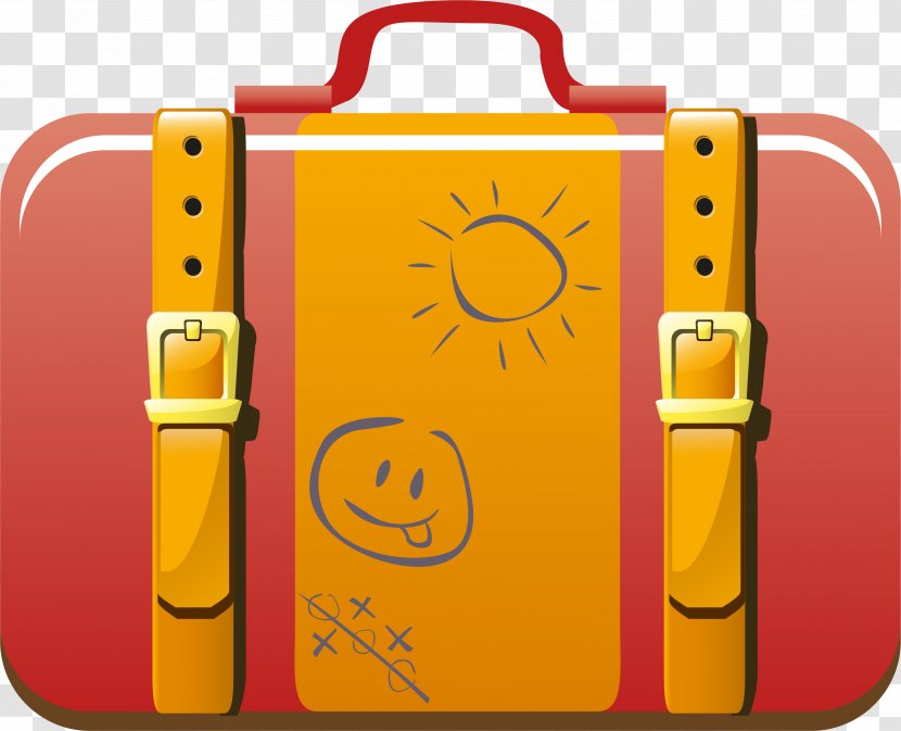 Bag Briefcase Suitcase Clip Art - Yellow Transparent PNG
