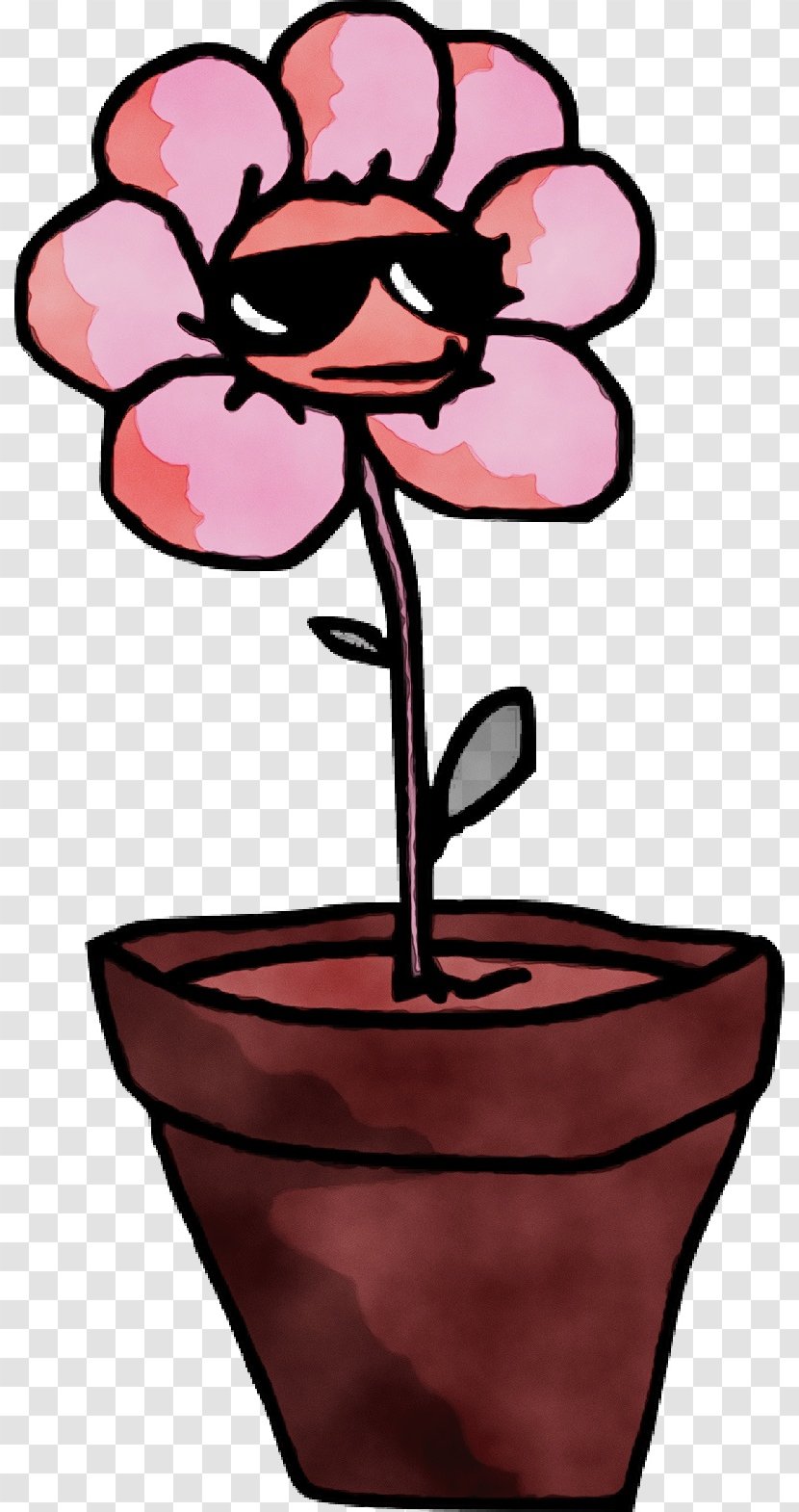Pink Flower Cartoon - Petal Plant Transparent PNG