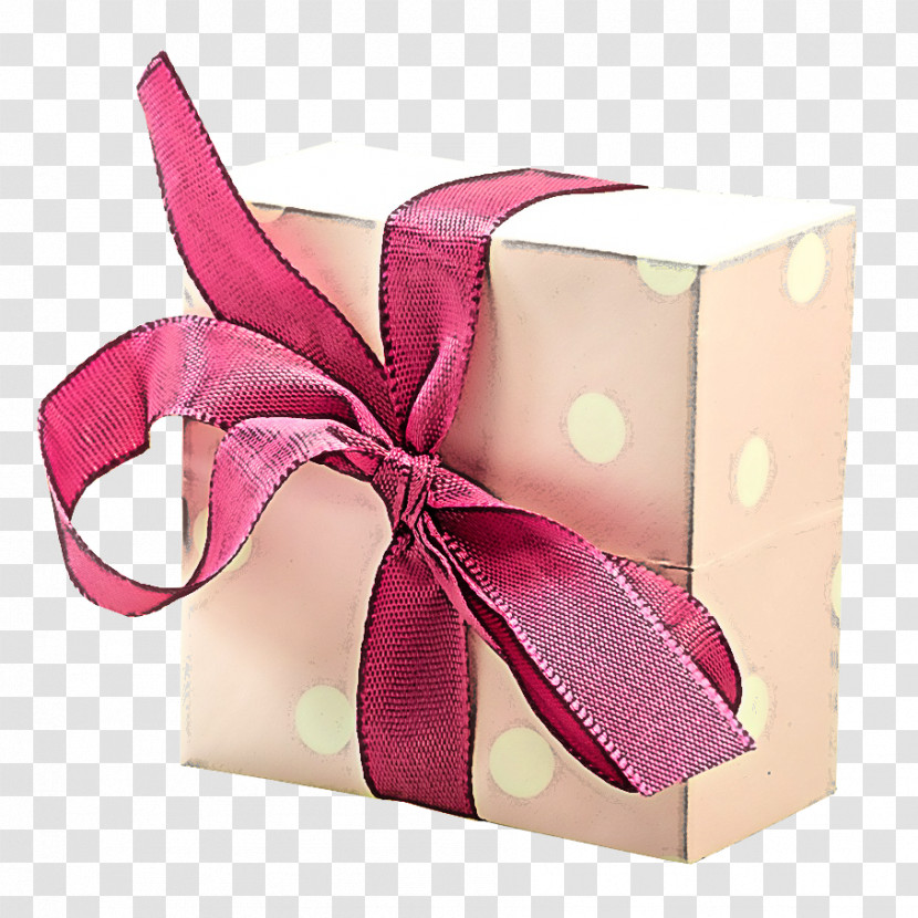 Pink Ribbon Present Gift Wrapping Magenta Transparent PNG
