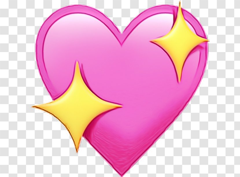 Emoji Iphone Love - Symbol Magenta Transparent PNG