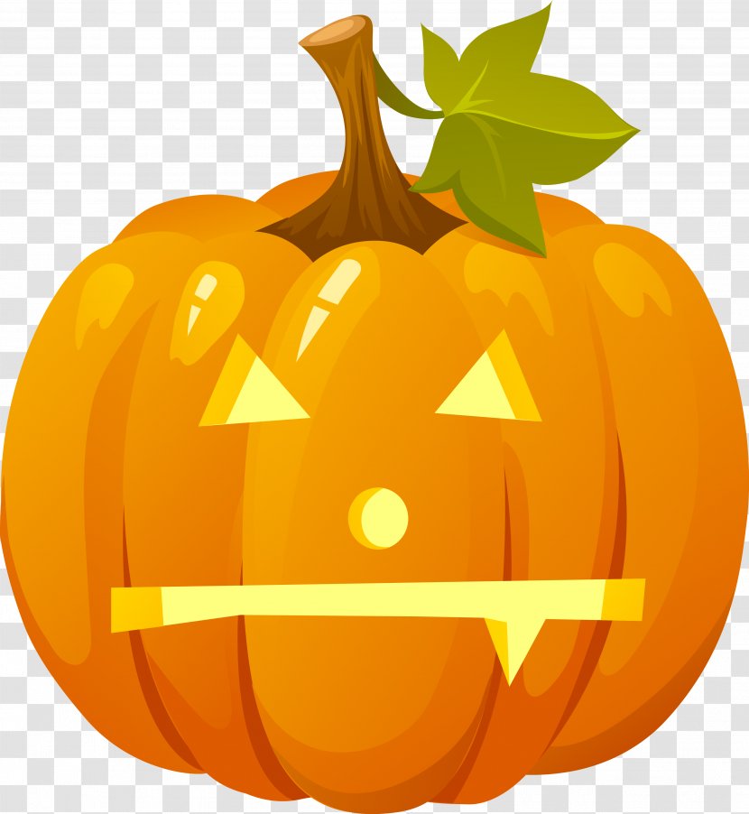 Jack-o'-lantern Halloween Pumpkin Clip Art - Calabaza Transparent PNG