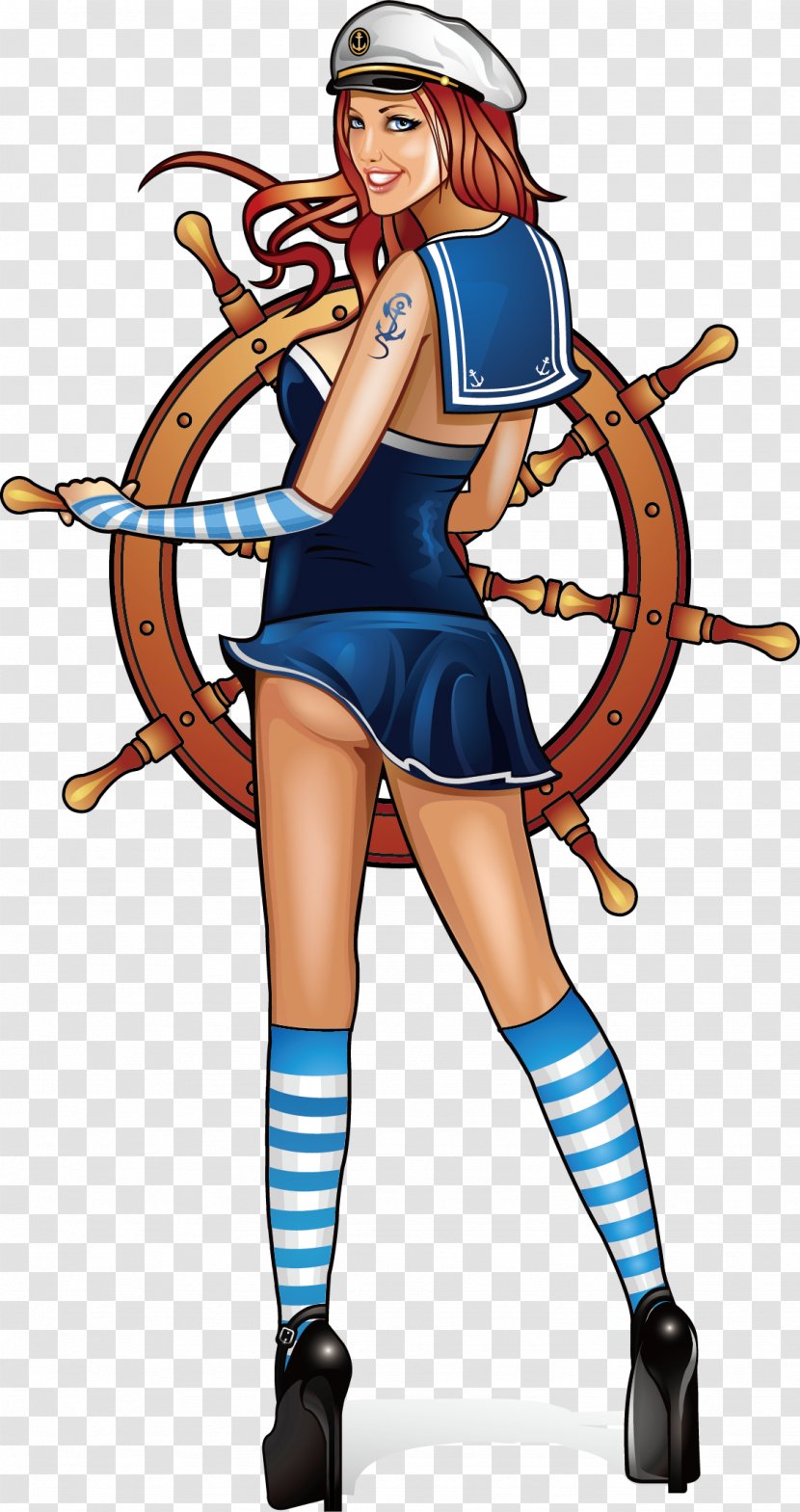 Sea Captain Cartoon Sailor Illustration - Sailing Man Transparent PNG