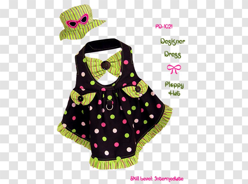 Hoodie Dog Polka Dot Clothing Pattern - Dress - Girls Clothes Transparent PNG