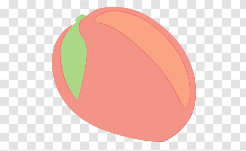 Apple Leaf - Peach - Oval Transparent PNG