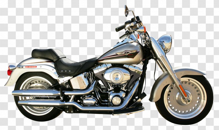 Harley-Davidson Museum Motorcycle FLSTF Fat Boy - Softail - Harley Davidson Bike Transparent PNG