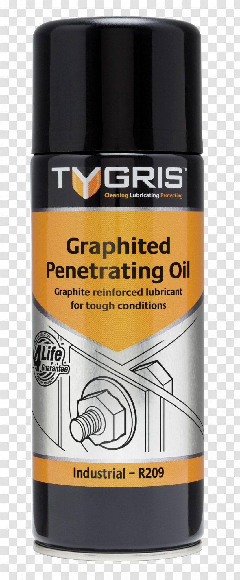 Tygris Synthetic Chain Lubricant NSF Aerosol 400ml Penetrating Oil Personal Lubricants & Creams Trademark - Hardware Transparent PNG