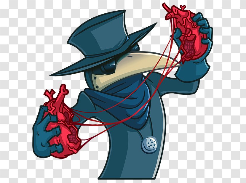 Telegram Sticker Plague Doctor Clip Art - Cartoon - Vk Transparent PNG