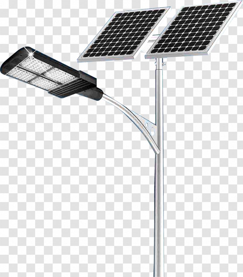 Solar Street Light LED Lamp - Panels - Streetlight Transparent PNG
