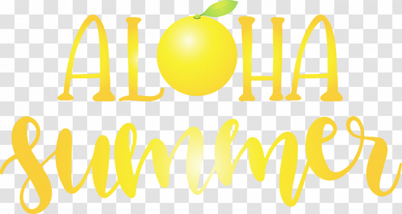 Logo Font Yellow Lemon Fruit Transparent PNG
