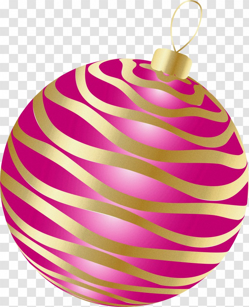 Christmas Ornament Pink M - Decoration Transparent PNG