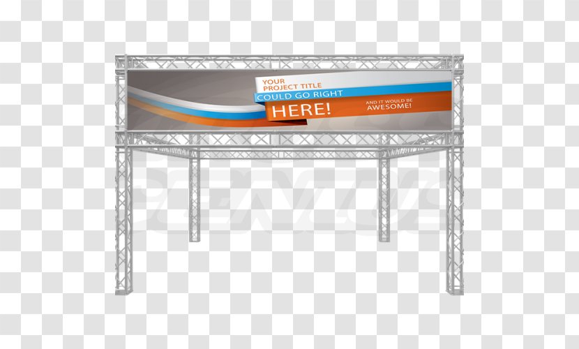 Banner Truss Signage Trade Show Display - Exhibition Booth Design Transparent PNG