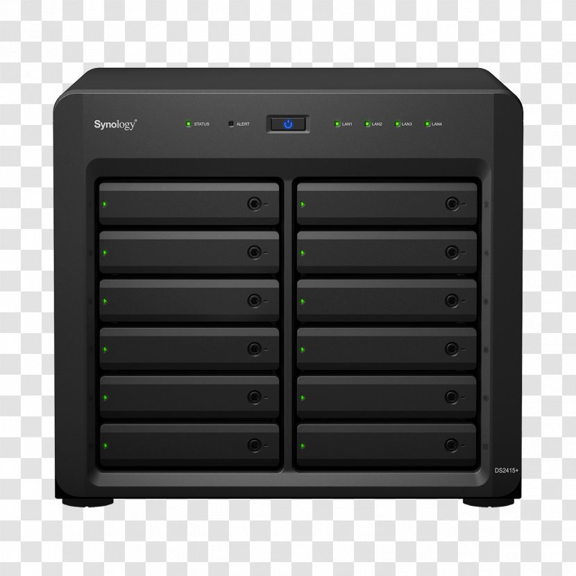 Network Storage Systems Synology Disk Station DS3617xs DiskStation DS2415+ DS1817 NAS DS3615xs - Data Device - Electronics Transparent PNG