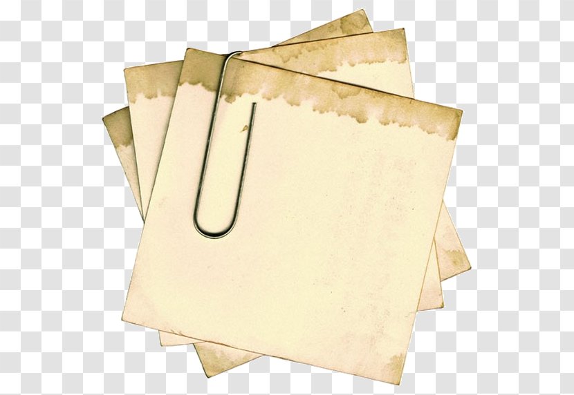 Paper Clip Post-it Note Notebook Papermaking - Photographic Transparent PNG