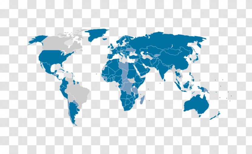 World Map Sudan The Factbook - Blue Transparent PNG