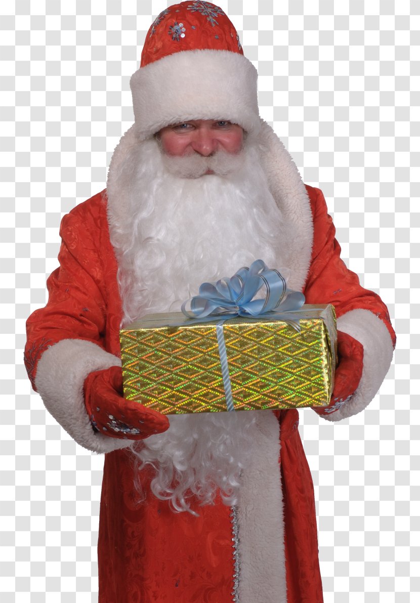 Santa Claus Ded Moroz Snegurochka Christmas Ornament New Year - Gift Transparent PNG