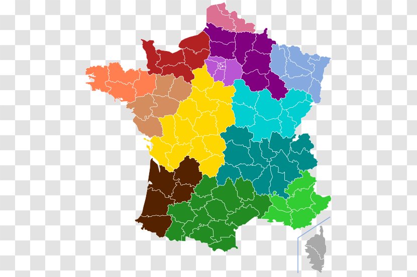Auvergne Normandy ISO 3166-2:FR Regions Of France Map - Scale Transparent PNG