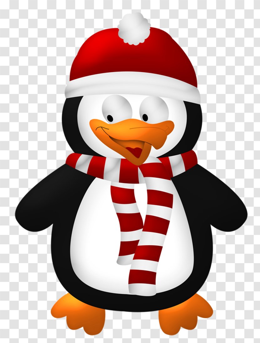 Penguin Christmas Bird Clip Art - Tree - Cute Transparent Clipart Transparent PNG
