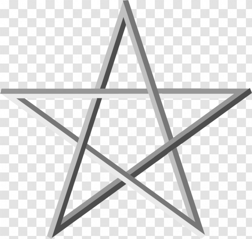 Classical Element Pentagram Symbol Fire Air - Wicca Transparent PNG
