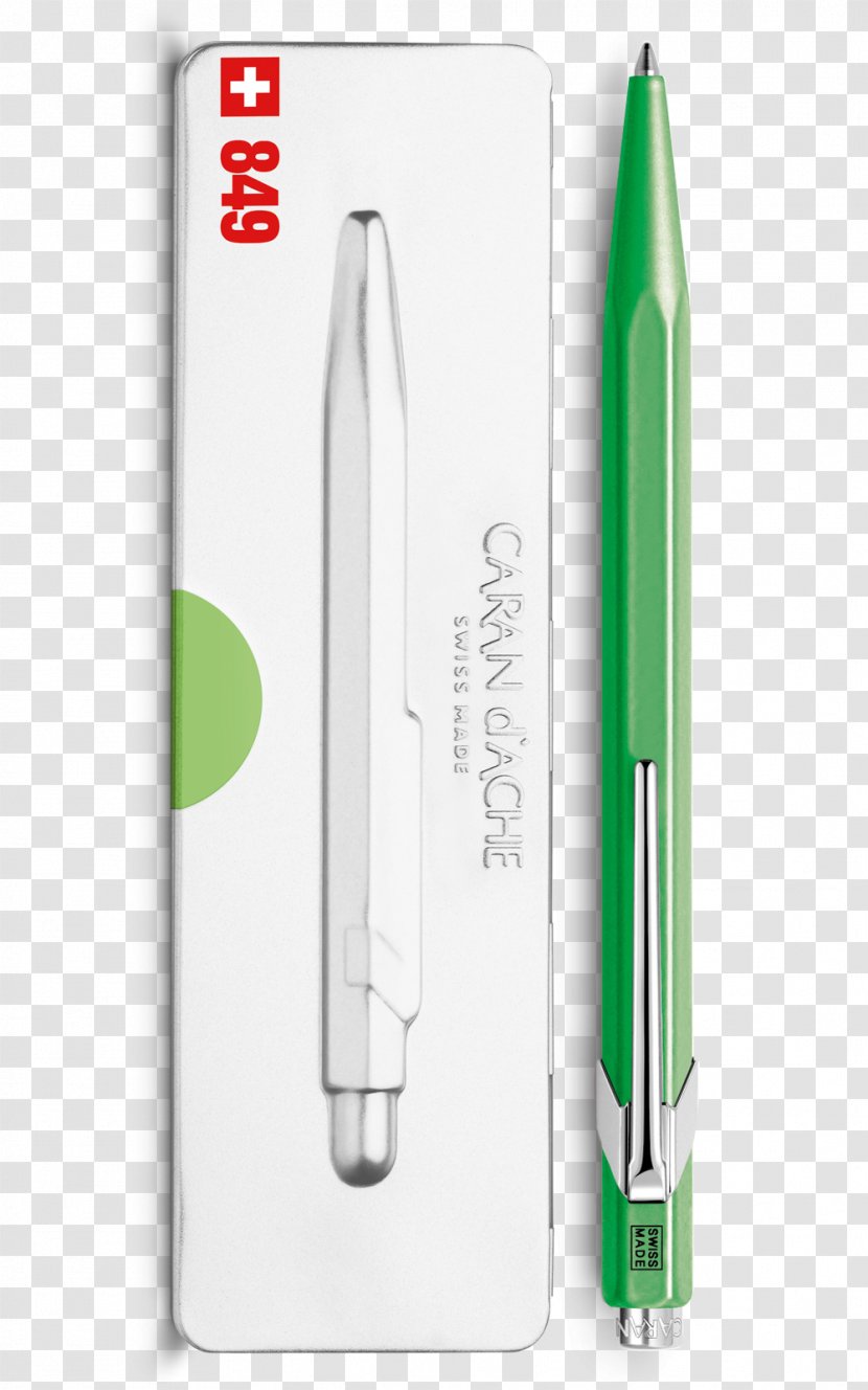 Ballpoint Pen Caran D'Ache 849 Case Transparent PNG