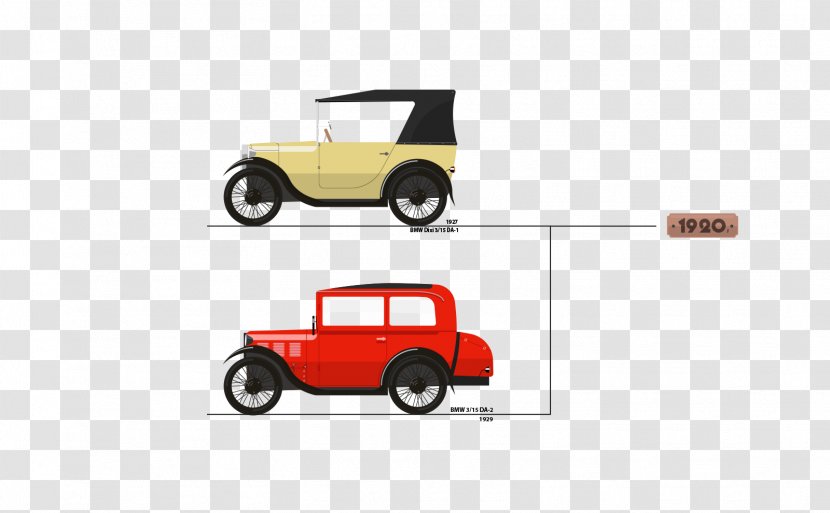 Vintage Car Model Compact Automotive Design - Physical Transparent PNG