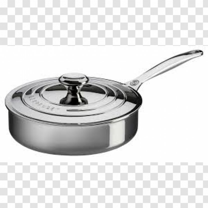 Frying Pan Cookware Le Creuset Non-stick Surface Stainless Steel - Brushed Metal Transparent PNG
