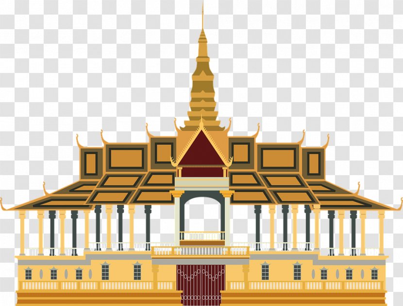 Royal Palace, Phnom Penh National Museum Of Cambodia Palace Madrid - Wat Transparent PNG