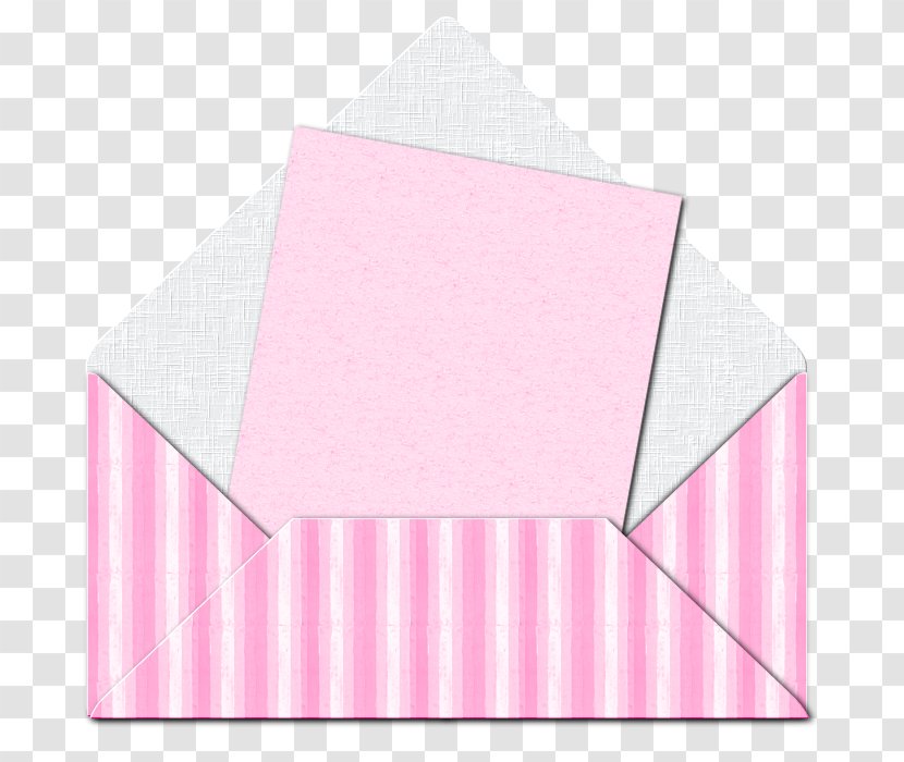 Paper Rectangle Art Pink M - Envelope Pattern Transparent PNG