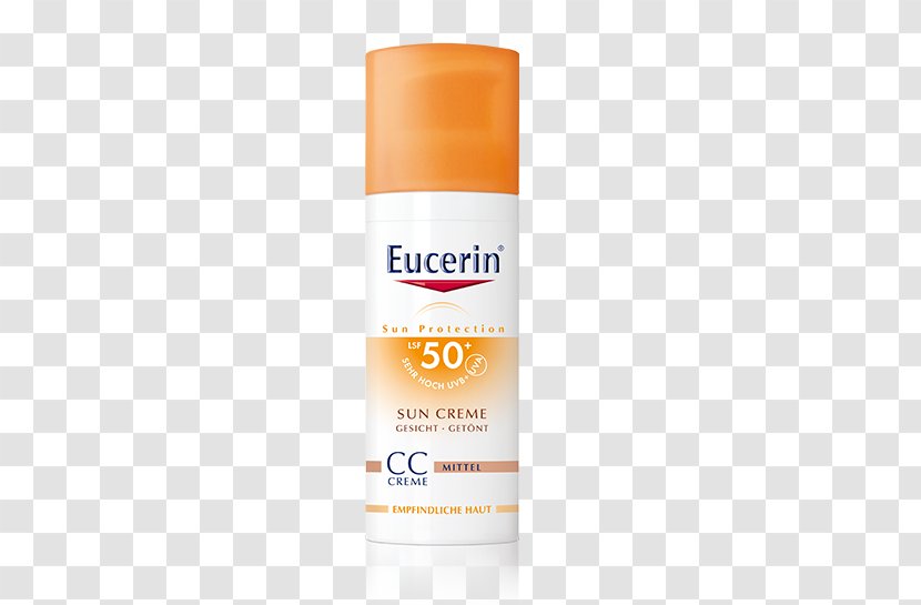 Sunscreen Lotion Eucerin Factor De Protección Solar CC Cream - Sun Spray Transparent Lsf 50 Transparent PNG