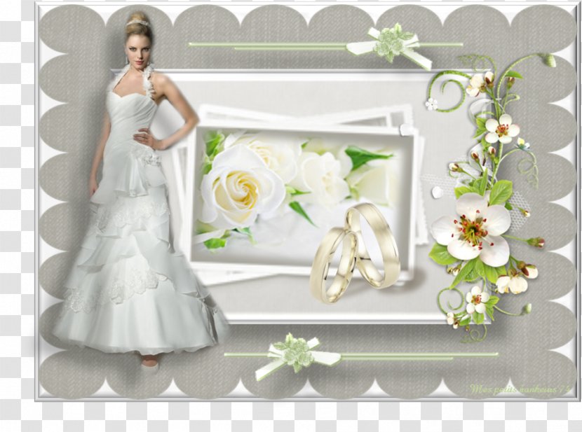 Floral Design Wedding Dress Cut Flowers - Lilac Transparent PNG