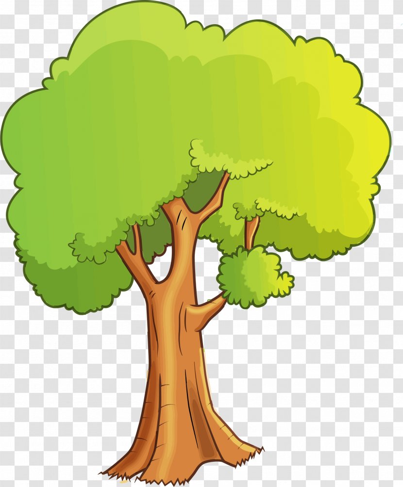 Tree Cartoon Drawing Clip Art - Woody Plant Transparent PNG