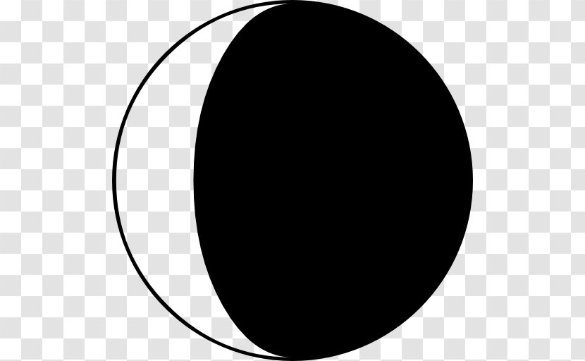 Black And White Monochrome Photography Circle - Sphere - Moon Phase Transparent PNG