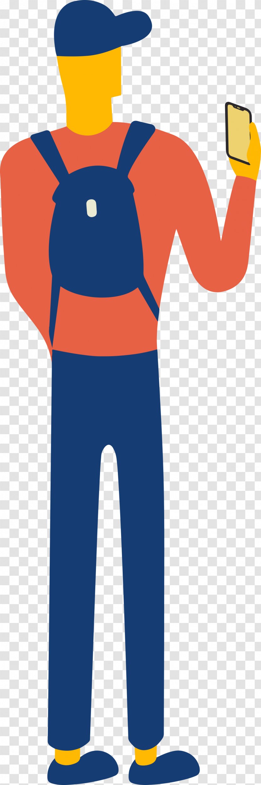 Camera Cartoon - Standing - Electric Blue Kettlebell Transparent PNG