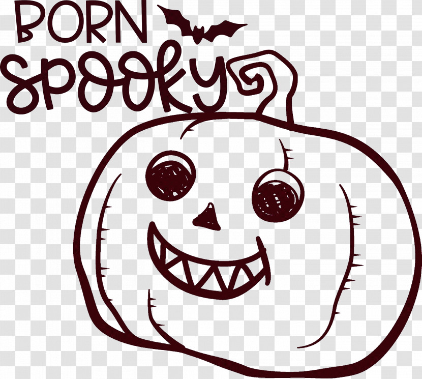 Spooky Pumpkin Halloween Transparent PNG