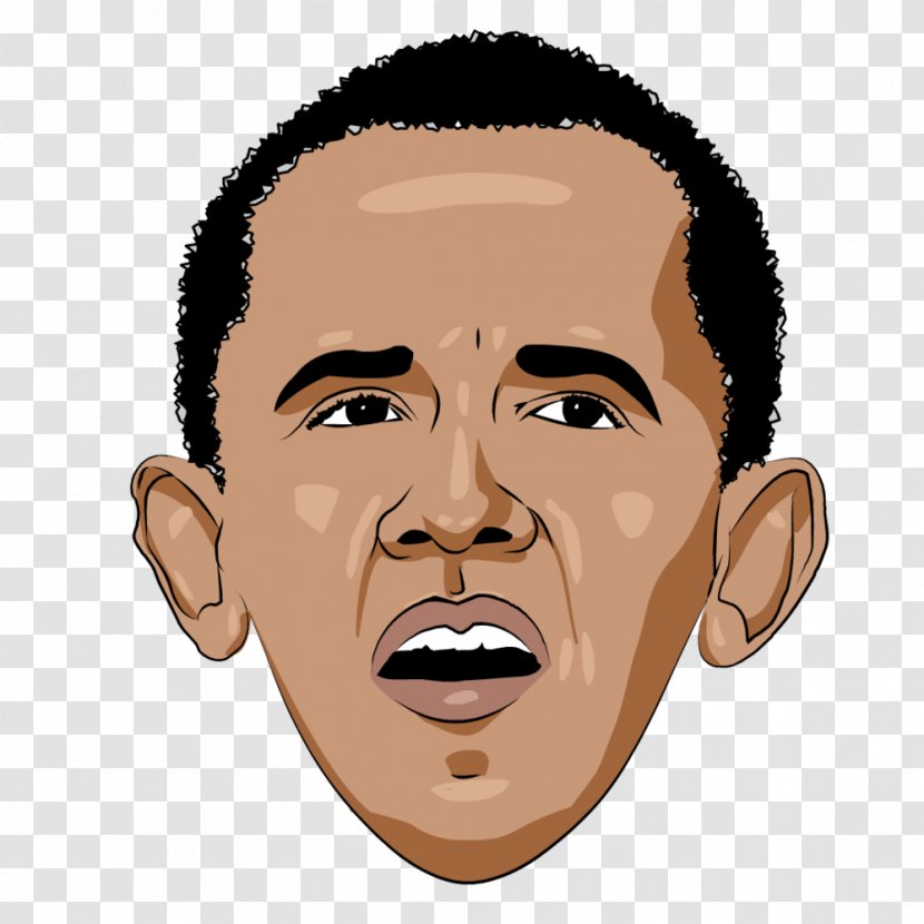Barack Obama Nose Animated Film Cheek - Eyebrow Transparent PNG