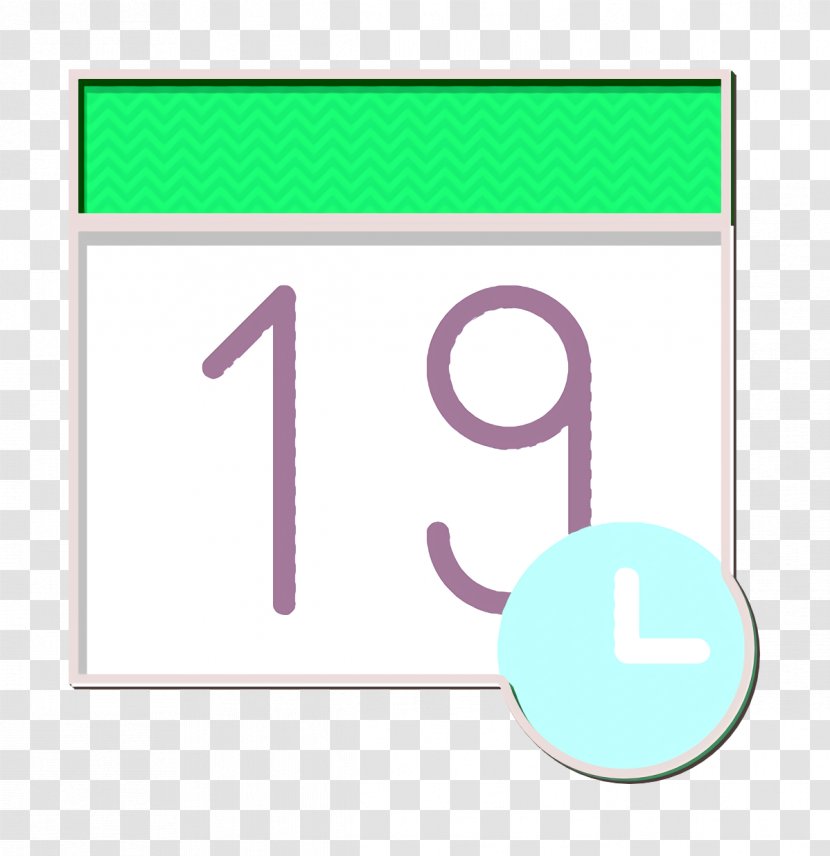 Calendar Icon Interaction Assets - Purple - Rectangle Number Transparent PNG
